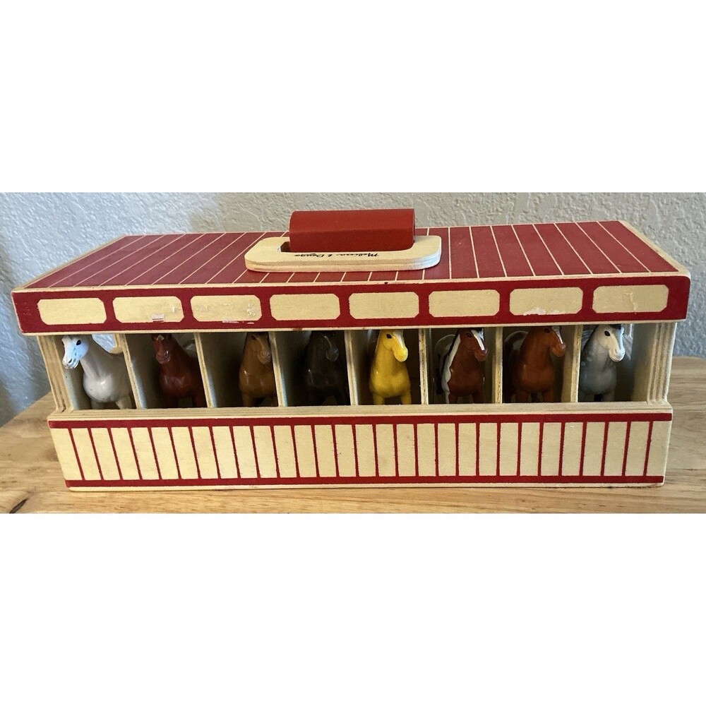 Melissa & Doug Take Along Show Horse Stable Play Set - 3744